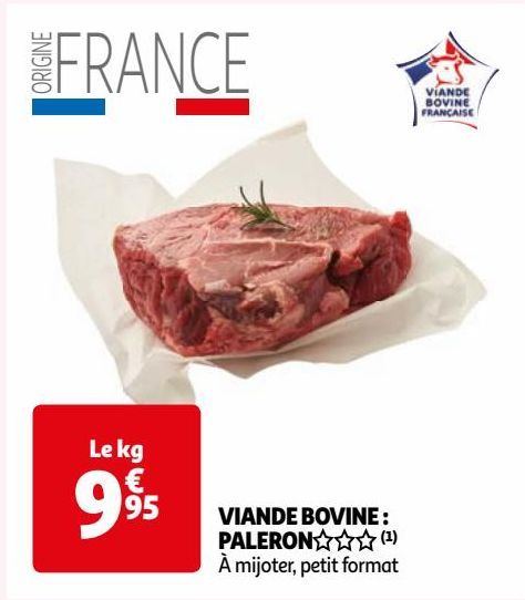 VIANDE BOVINE : PALERON