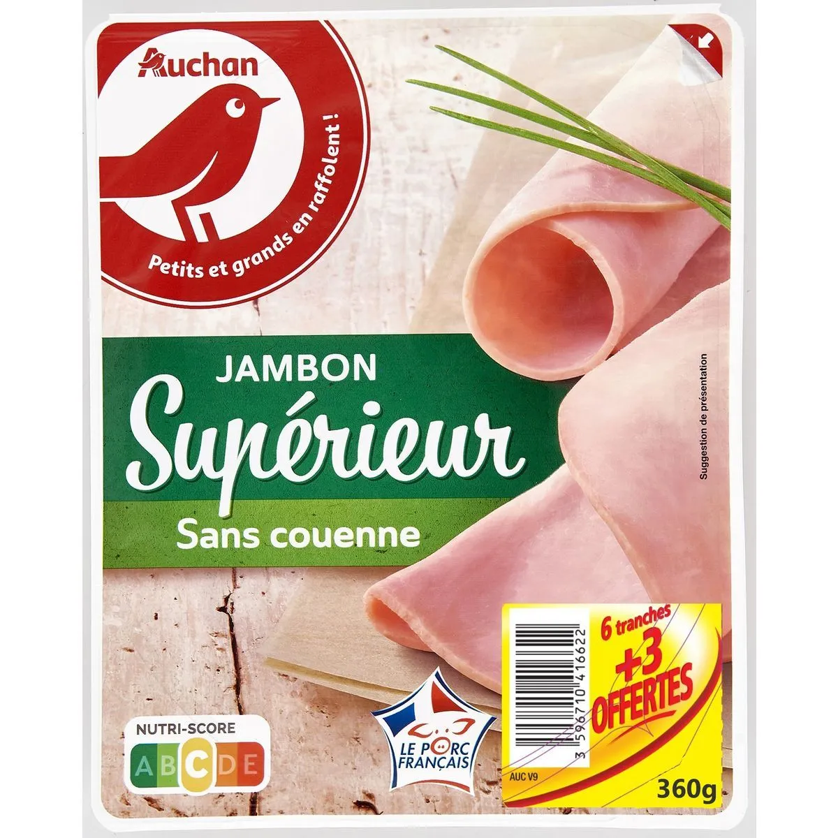 jambon supérieur auchan