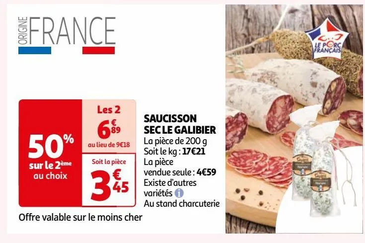 saucisson sec le galibier