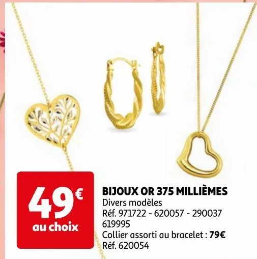 bijoux or 375 milliemes