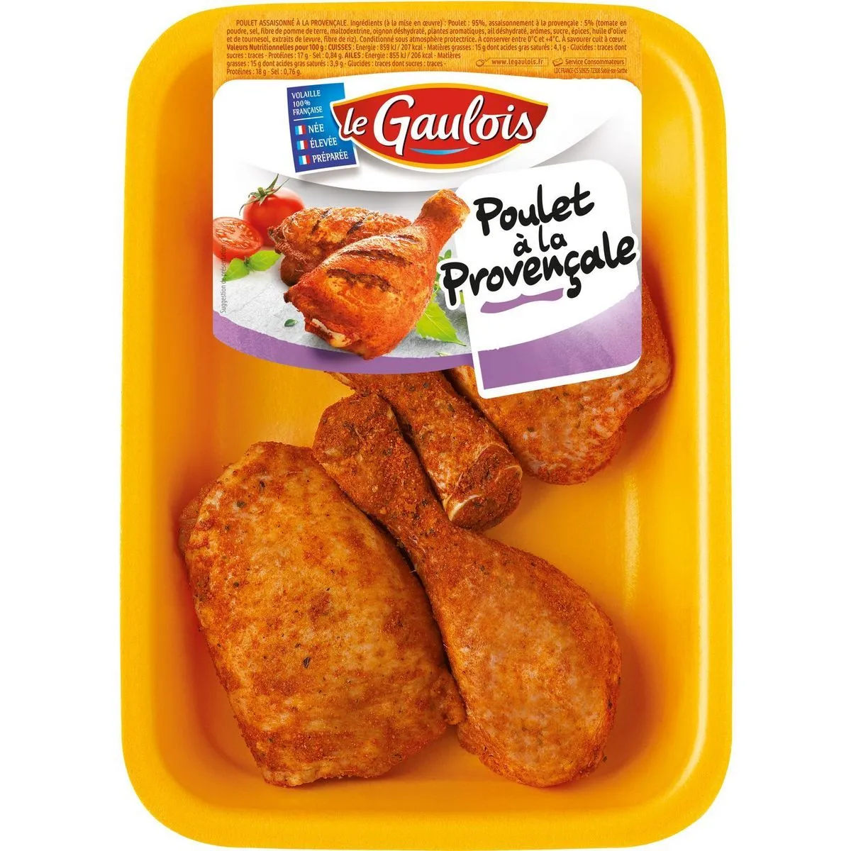 4 cuisses de poulet decoupees le gaulois