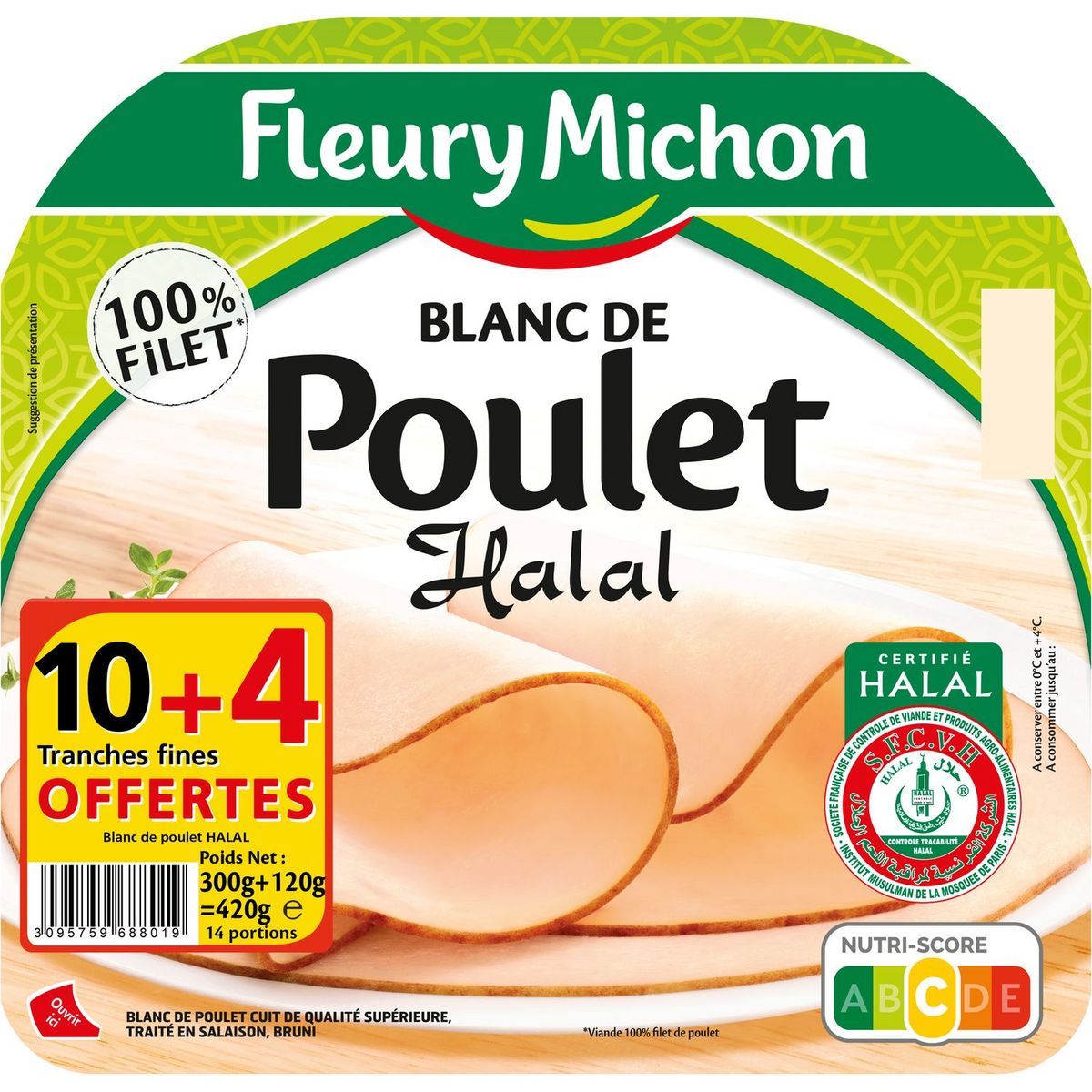 BLANC DE POULET HALAL FLEURY MICHON