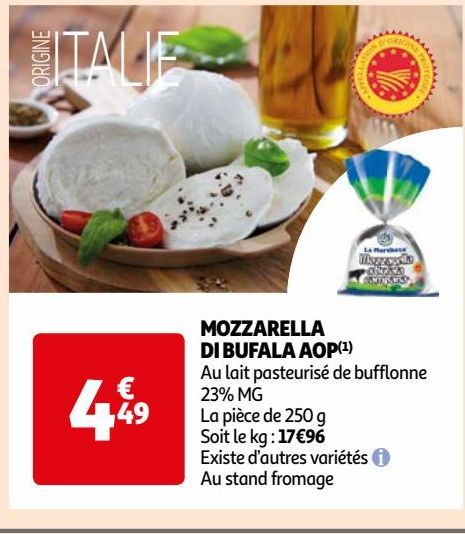 MOZZARELLA DI BUFALA AOP