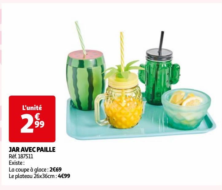 JAR AVEC PAILLE