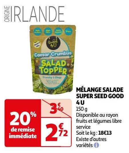 mélange salade super seed good 4 u