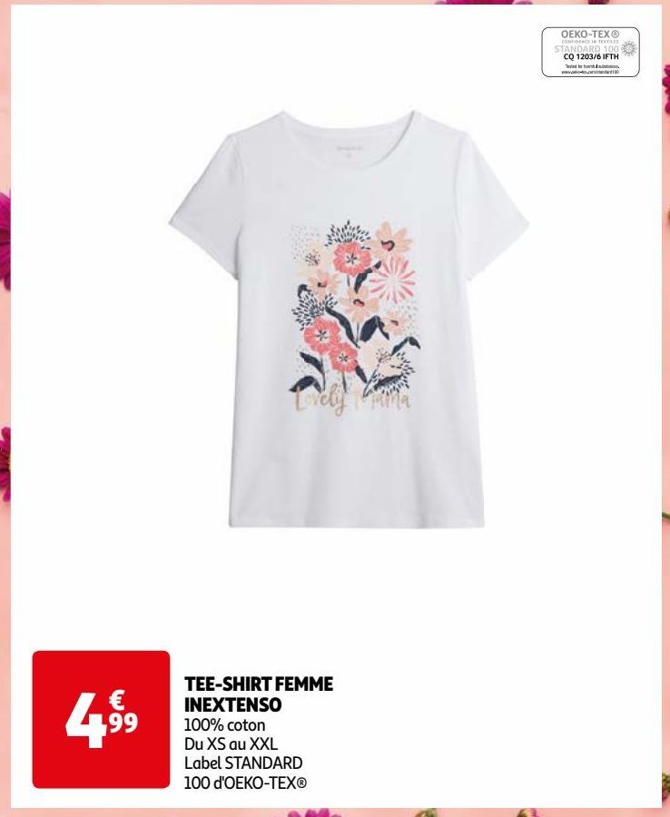 TEE-SHIRT FEMME INEXTENSO