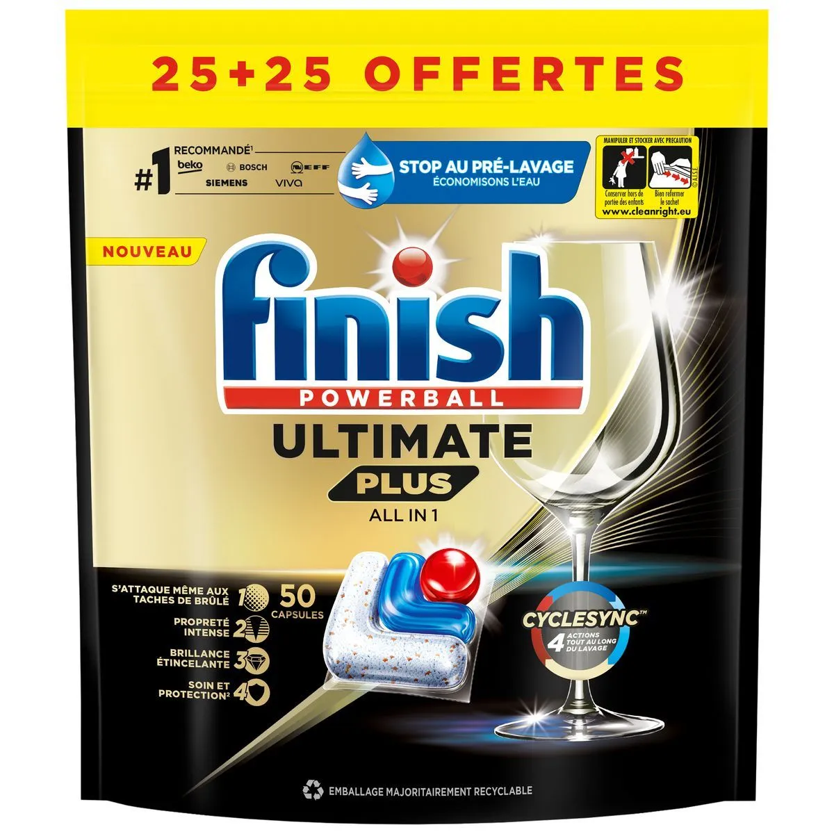 capsule lave vaisselle ultimate+ finish
