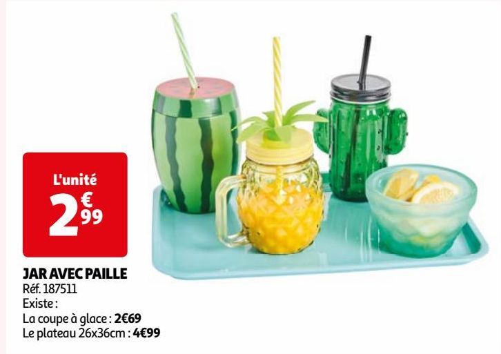 JAR AVEC PAILLE