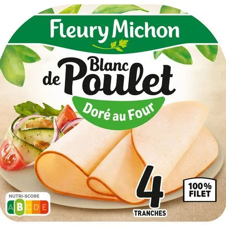 blanc de poulet doré au four fleury michon