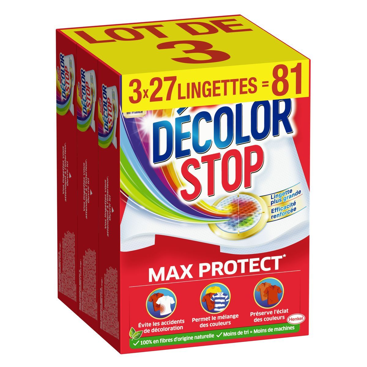 LINGETTES ANTI-DÉCOLORATION MAX PROTECT DECOLOR STOP