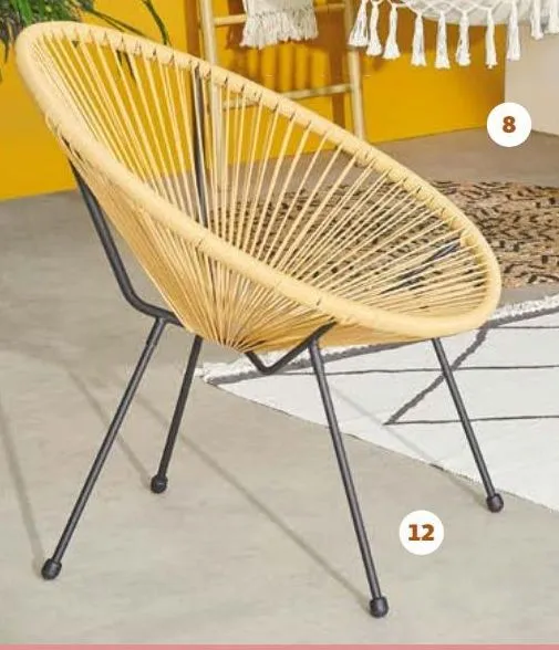 chaise acapulco 80x70x85 cm