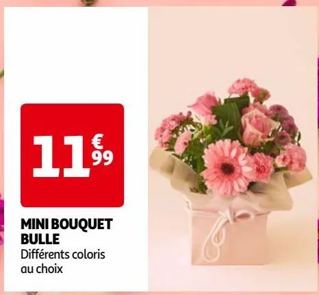 mini bouquet bulle