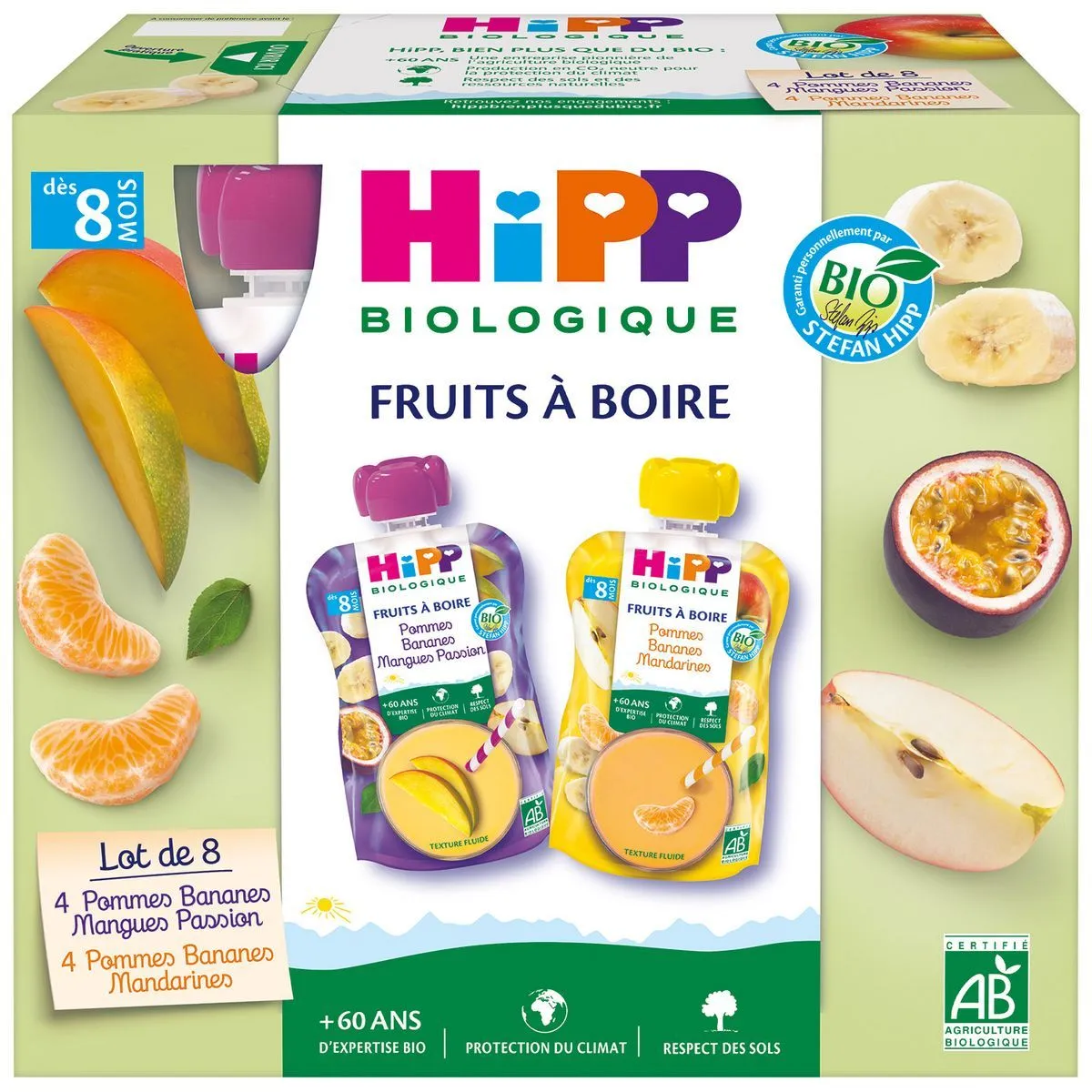 gourdes aux fruits multipack hipp biologique
