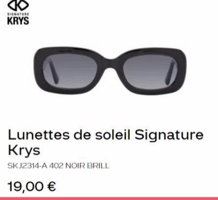 lunettes de soleil Signature