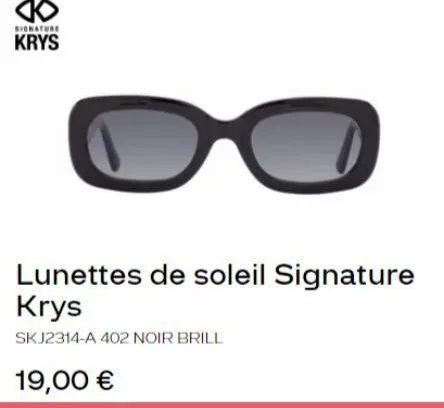 lunettes de soleil signature
