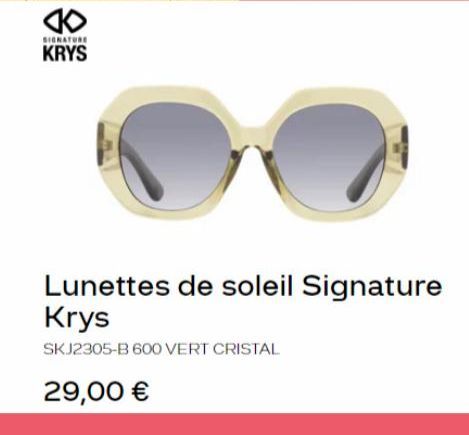 lunettes de soleil Signature