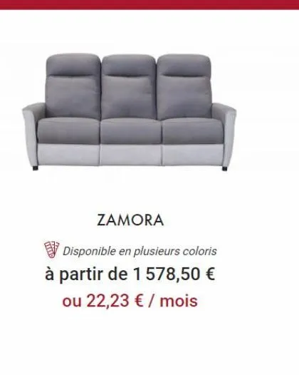 zamora  disponible en plusieurs coloris à partir de 1 578,50 € ou 22,23 € / mois 
