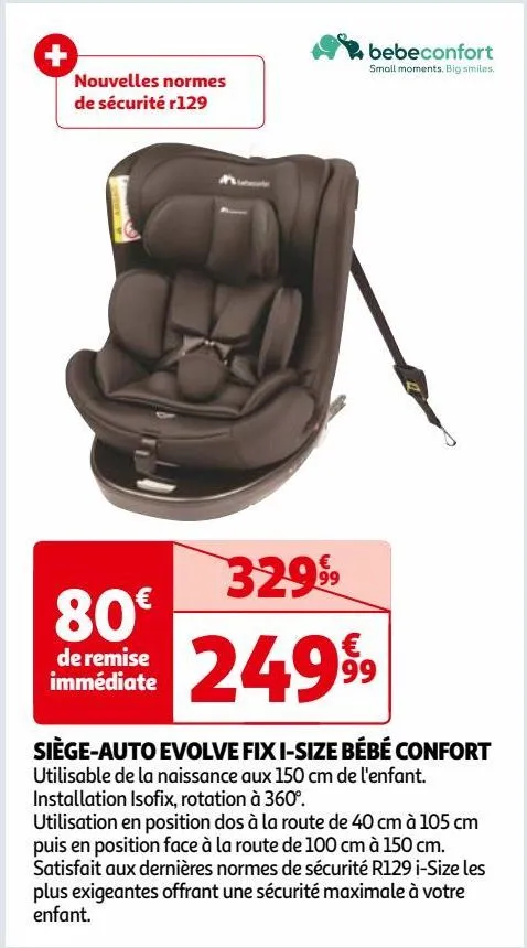 siège-auto evolve fix i-size bébé confort