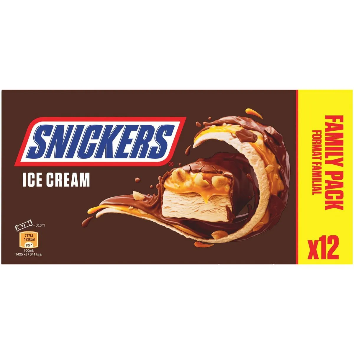 barres glacées snickers