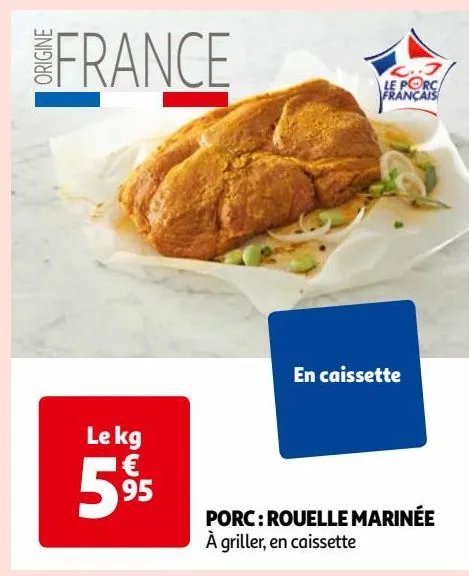 porc : rouelle marinée