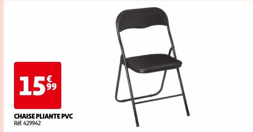 chaise pliante pvc