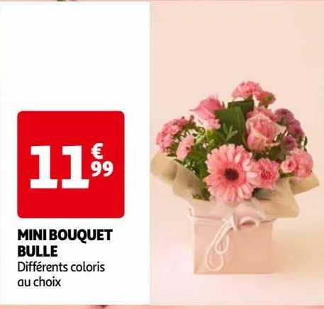 mini bouquet bulle