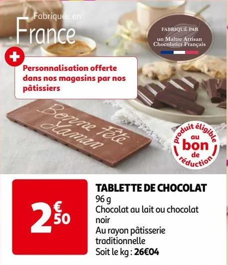 tablette de chocola