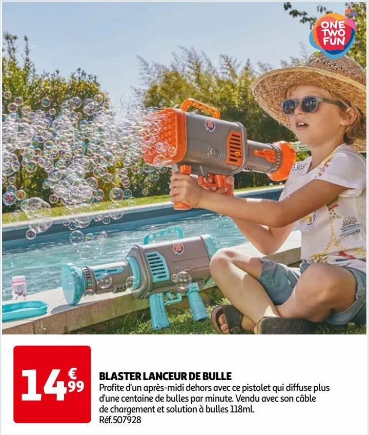 blaster lanceur de bulle