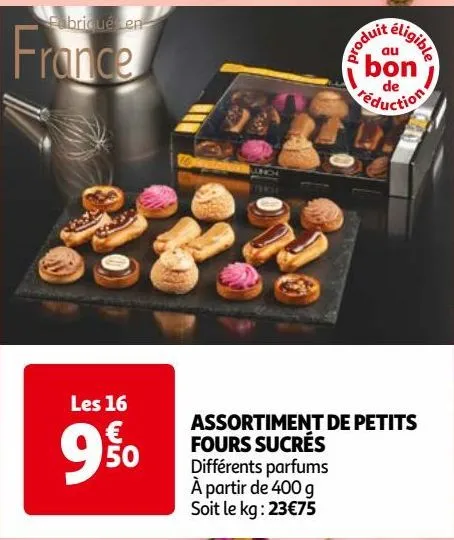 assortiment de petits fours sucrés