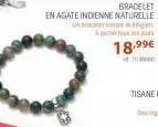 bracelet  en agate indienne naturelle 