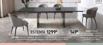 table extensible HP