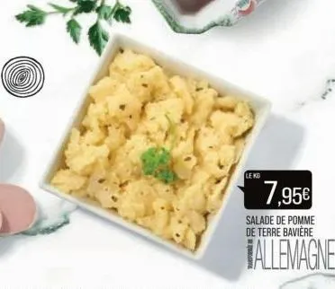 leko  7,95€  salade de pomme de terre bavière  fallemagne 