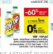 TOPOP  -60%  PRODUIT  LET PRODUT 1e95  €  PRODUT  78 