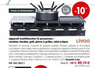 pour 12 personnes!  -10% 