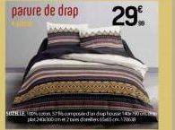 parure de drap  SUZELE 5s composed indip housse 143 200 240x200 cm doterscm170638 