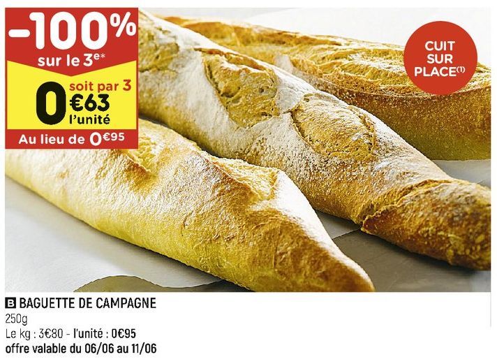 BAGUETTE DE CAMPAGNE