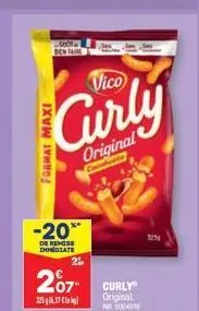 vico  curly  original  -20** de reintere  indiate  207  3256.37  original. m500401 