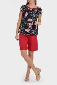 T-shirt bleu fleurs offre à 35,95€ sur Punt Roma
