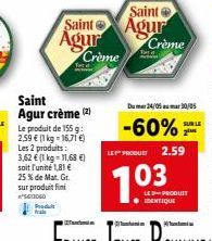 crème Saint Agur