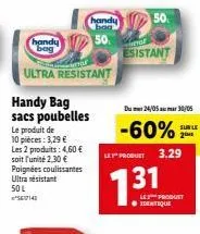 sacs poubelles handy bag