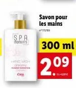 spa  moments  cien  savon pour les mains  175789  2.09  300 ml 