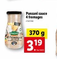 PANZAN 4 Fromages  31  Panzani sauce 4 fromages  SERIAL  370 g  19 