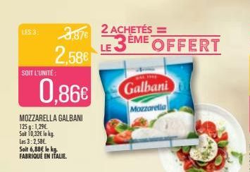 mozzarella Galbani