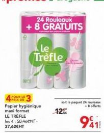 papier Le Trèfle