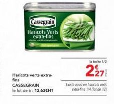 haricots verts Cassegrain