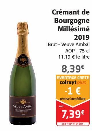 Crémant de Bourgogne Millésimé 2019