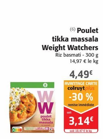 Poulet tikka massala Weight Watchers 