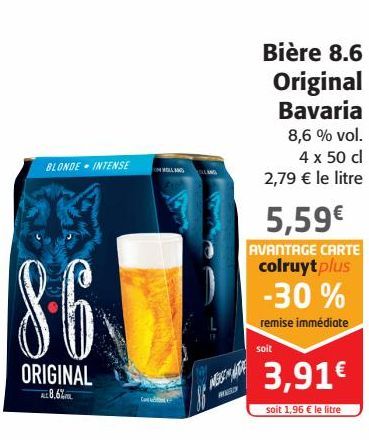 Bière 8.6 Original Bavaria