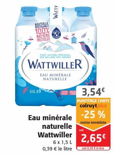 Eau minérale naturelle Wattwiller 