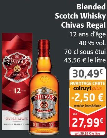 Blended Scotch Whisky Chivas Regal